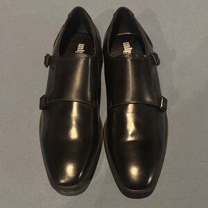 Unlisted by Kenneth Cole Black Double Monk Strap Oxfords